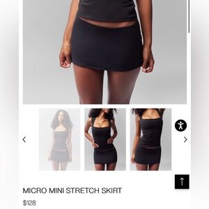 *1 DAY SALE* NWT Danielle Guizio Micro Mini Strech Skirt